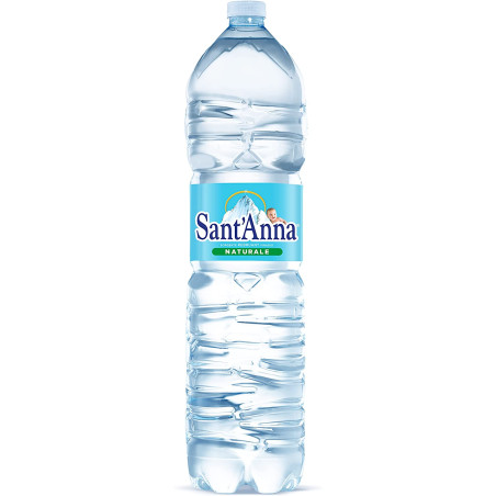 Acqua Sant'Anna Naturale da 2 litri in plastica-PET - Scegli il numero di casse