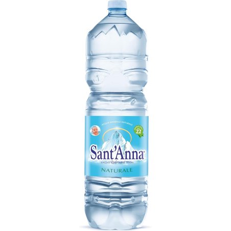 Acqua Sant'Anna Naturale da 2 litri in plastica-PET - Scegli il numero di casse
